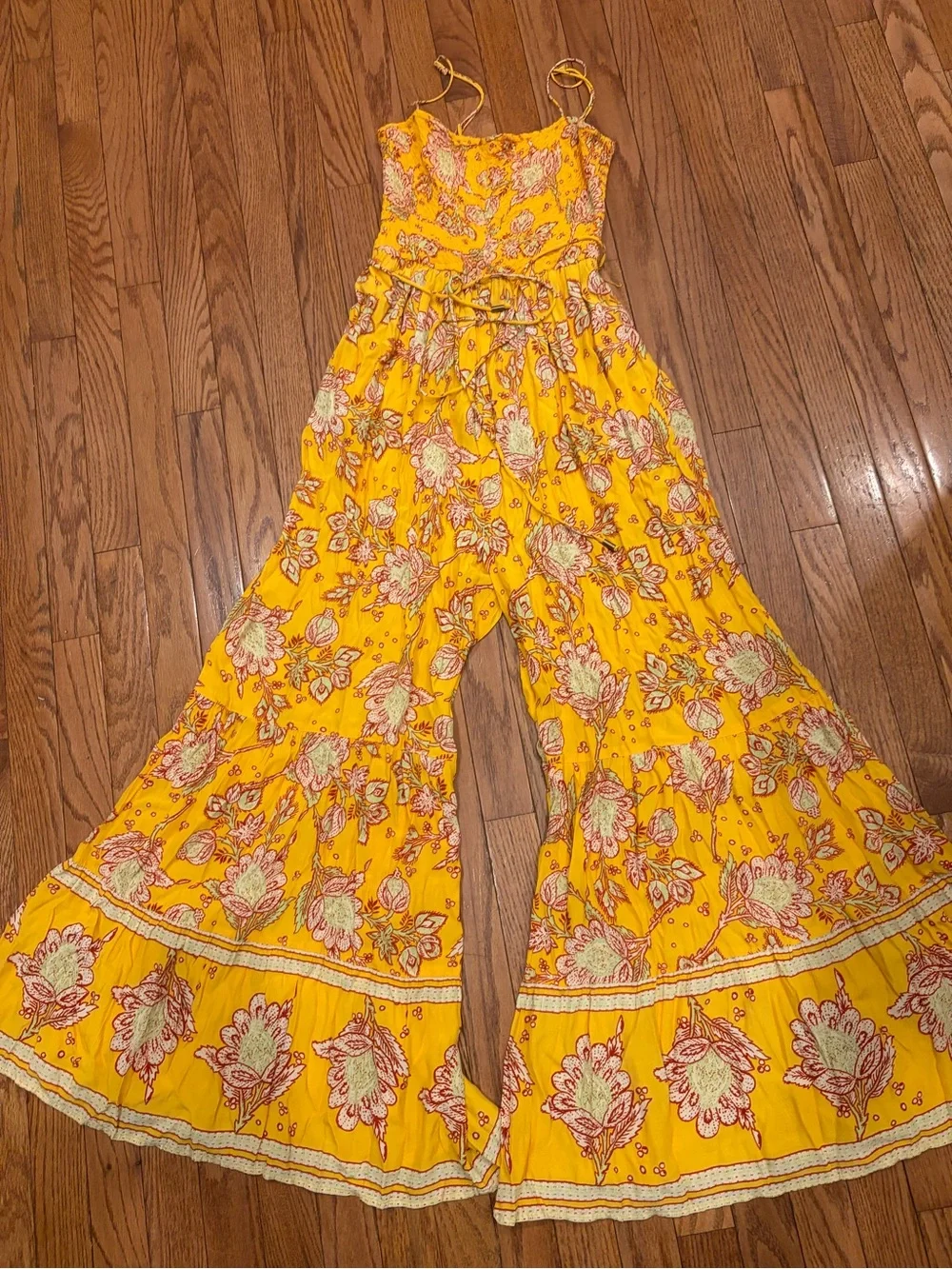 Free People XS Little of your Live Wide-Leg Jumpsuit